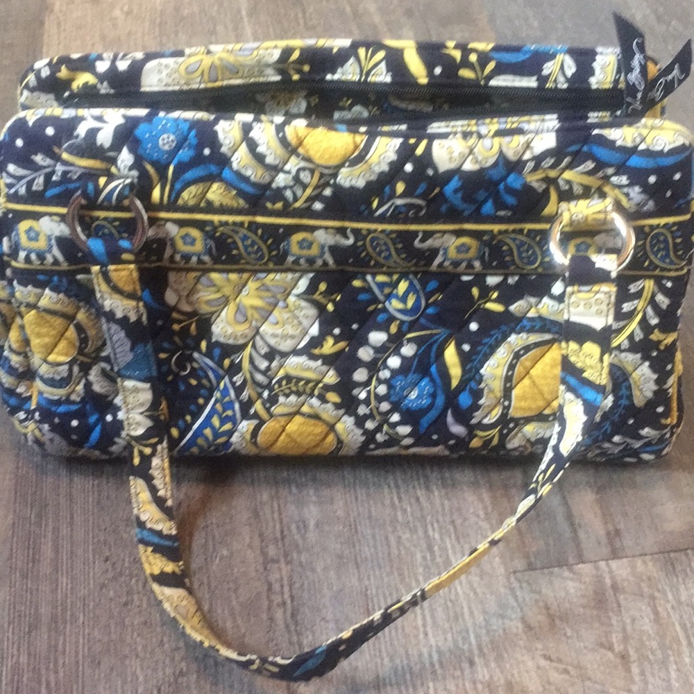 Vera Bradley Shoulder Handbag Ellie Blue Pattern